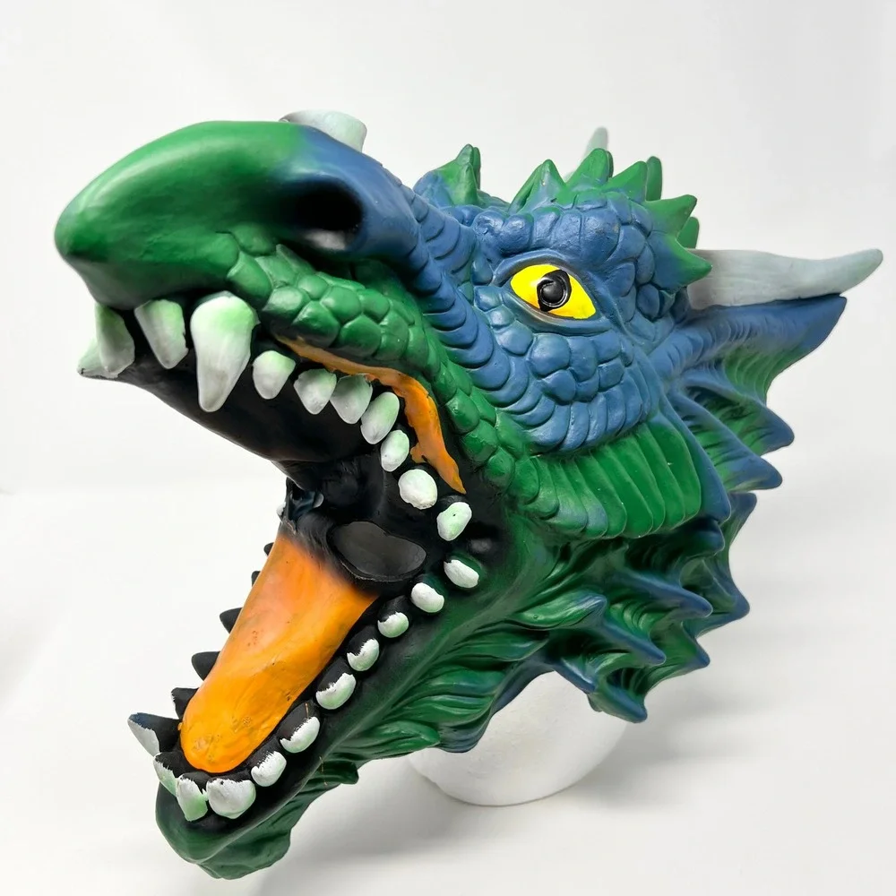Hyde and‎ Eek! Boutique Adult Deluxe Dragon Mask Costume Green